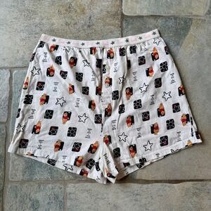 Y2K Winnie the Pooh Sleep Shorts Women's Medium Disney Loungewear Pajama Vintage